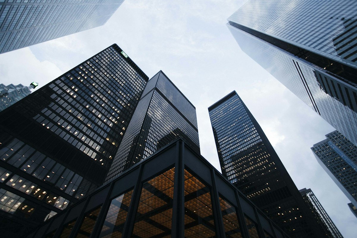 Modern city architecture, illustrative stock photograph
